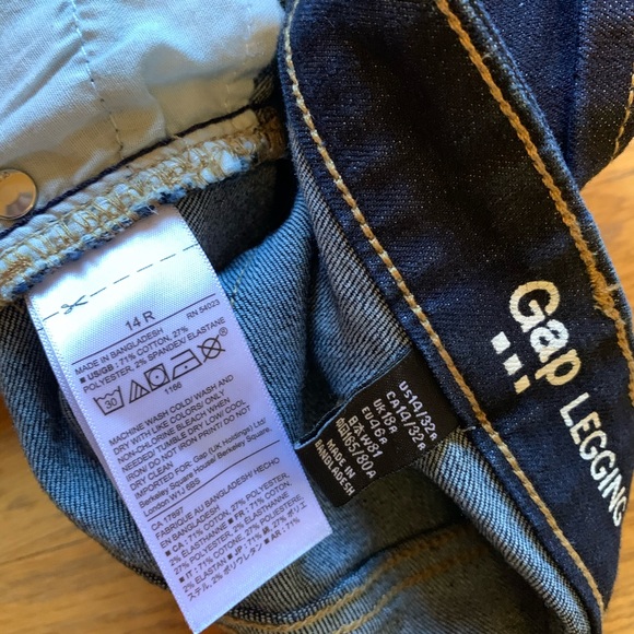 Gap legging jeans dark blue size 14/32 - Picture 6 of 10